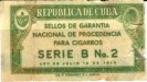 Cuba tax stamp