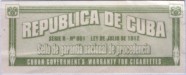 Cuba tax stamp