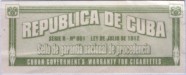 Cuba tax stamp