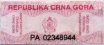 Montenegro tax stamp