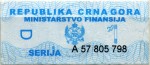 Montenegro tax stamp