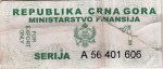 Montenegro tax stamp