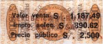 Peru tax stamp