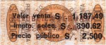 Peru tax stamp