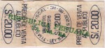 Peru tax stamp