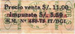 Peru tax stamp