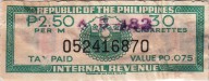 Philippines tax stamp