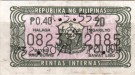 Philippines tax stamp