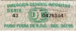 Uruguay tax stamp